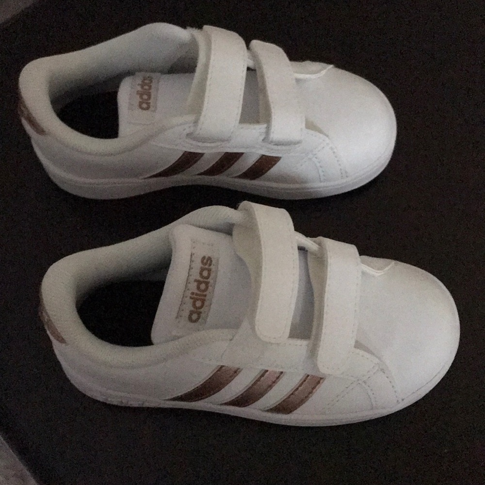 Adidas little girl size 9 sneakers